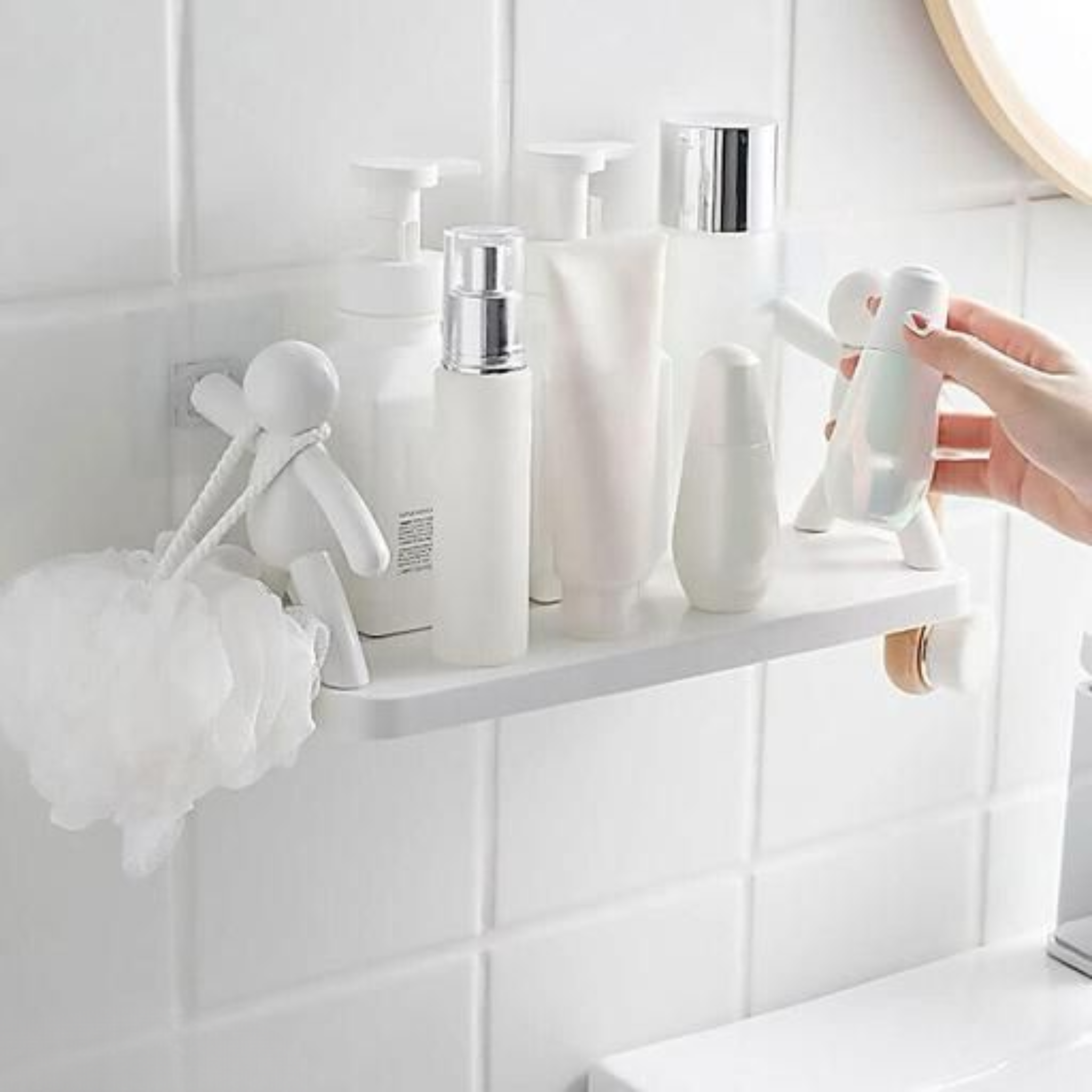 Wall Mounted Character Shelf | Floating Storage Shelf for Bedroom, Bathroom & Living Room