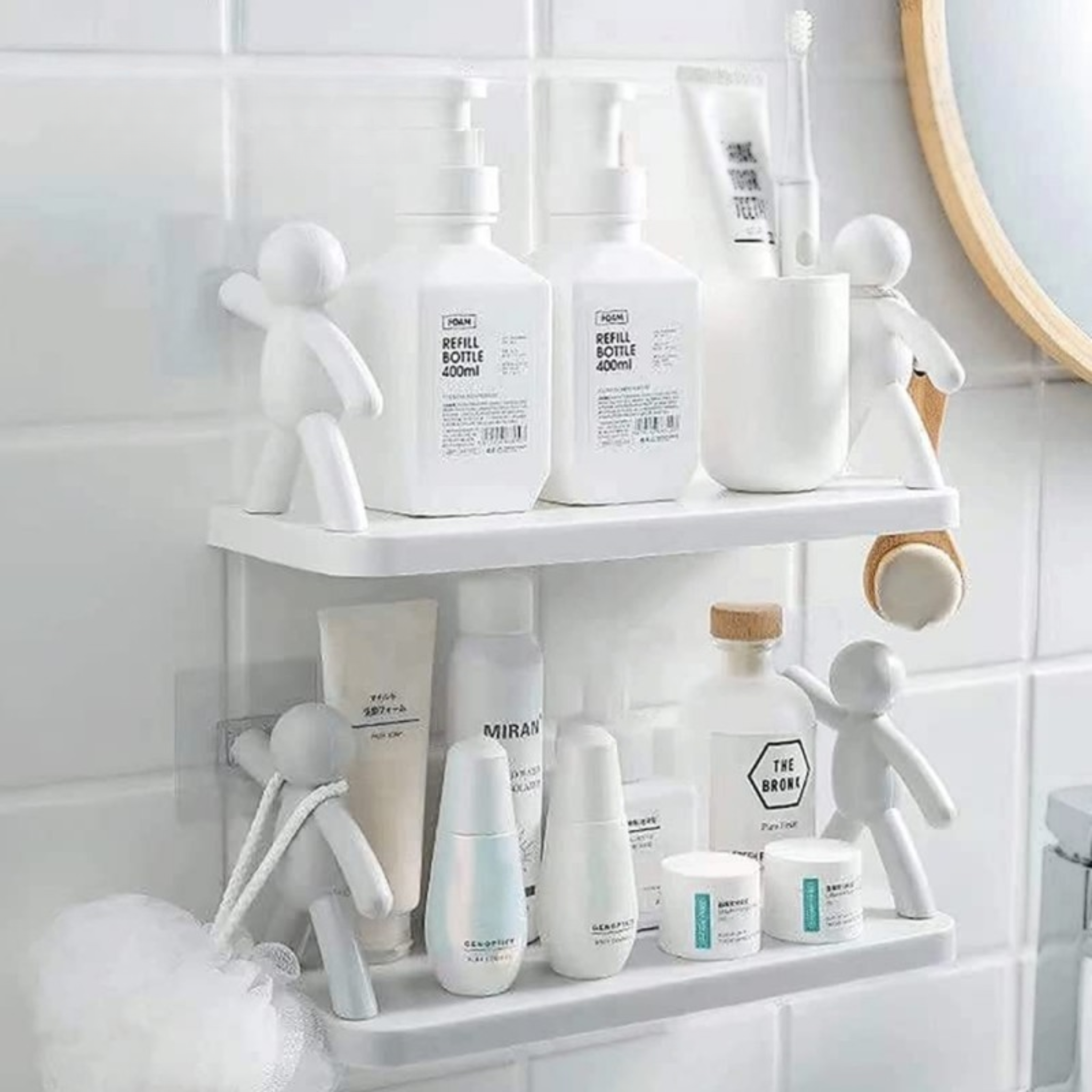Wall Mounted Character Shelf | Floating Storage Shelf for Bedroom, Bathroom & Living Room