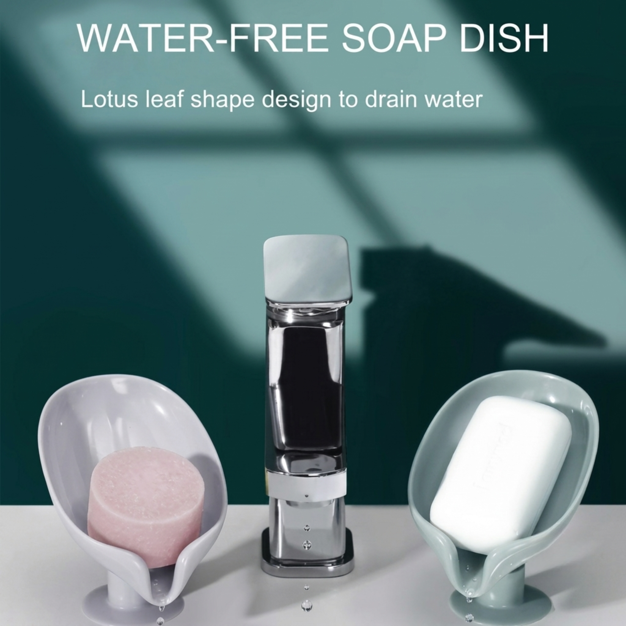 Leaf Shape Soap Holder | Self Draining Soap Holder for Bathroom & Kitchen