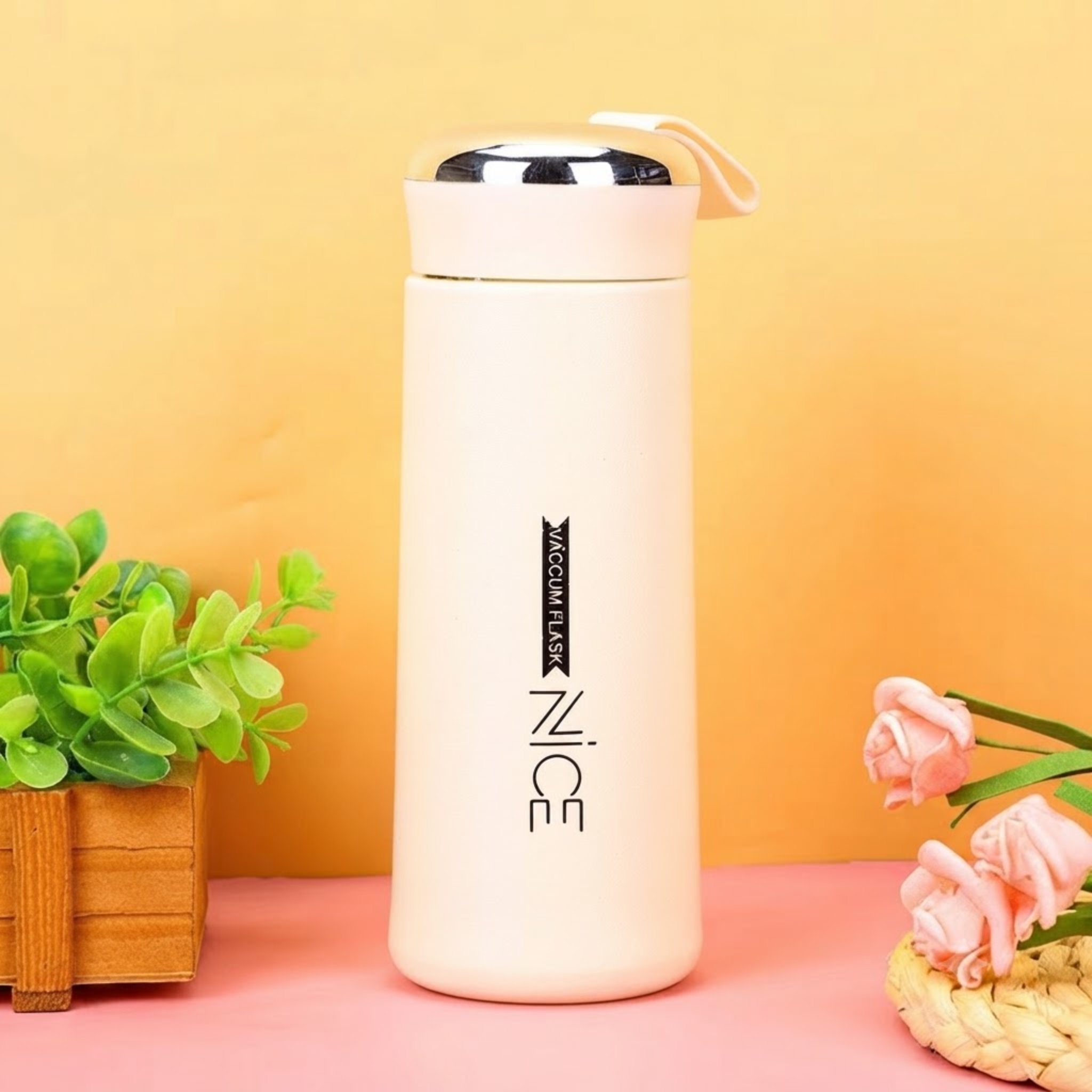 Nice Water Bottle 400ML Double Wall Sports Water Bottle Portable Leakproof Travel Flask