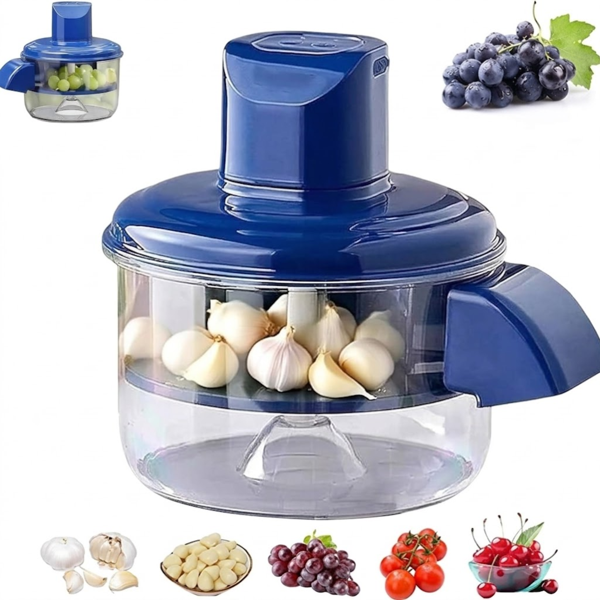 Automatic Electric Garlic Peeler Machine Rechargeable Mini Food Processor Fruit Peeler Household Tool
