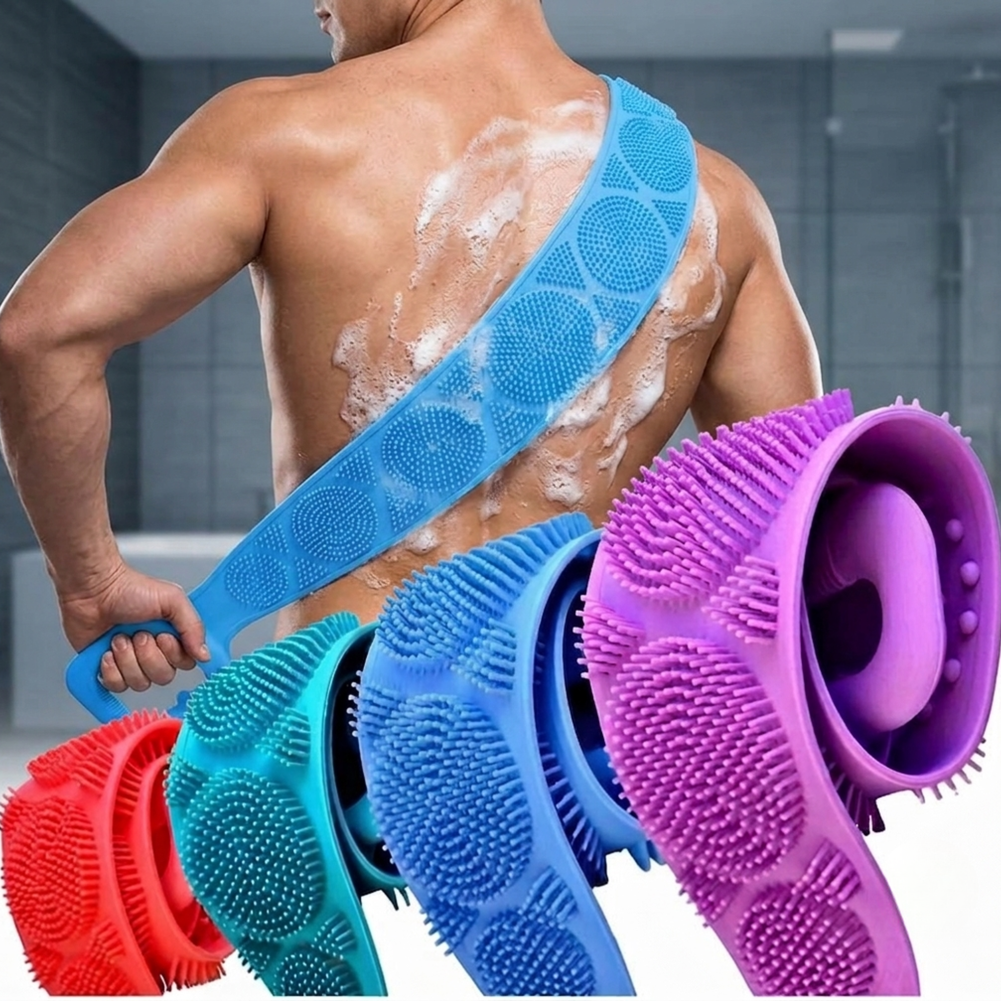 Silicon Bath Belt | Double Sided Exfoliating Body Scrubber