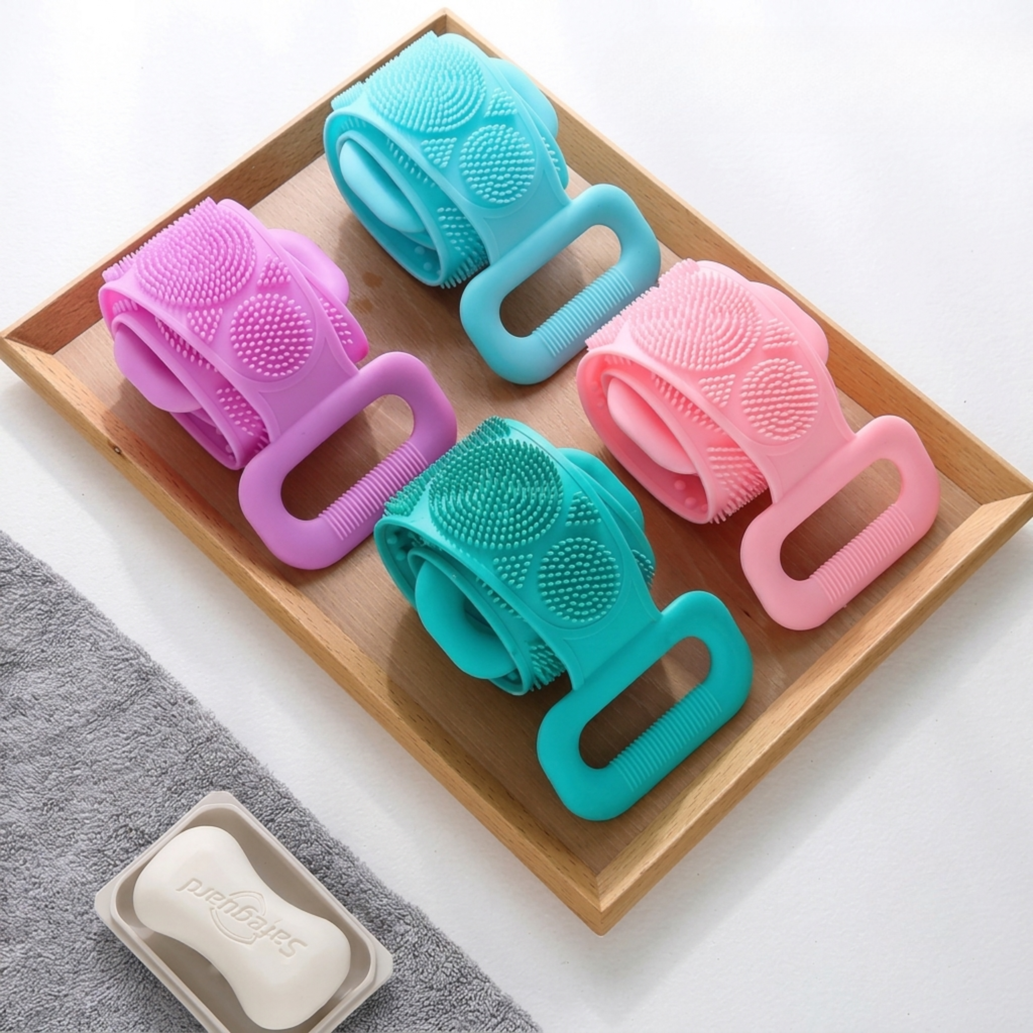 Silicon Bath Belt | Double Sided Exfoliating Body Scrubber