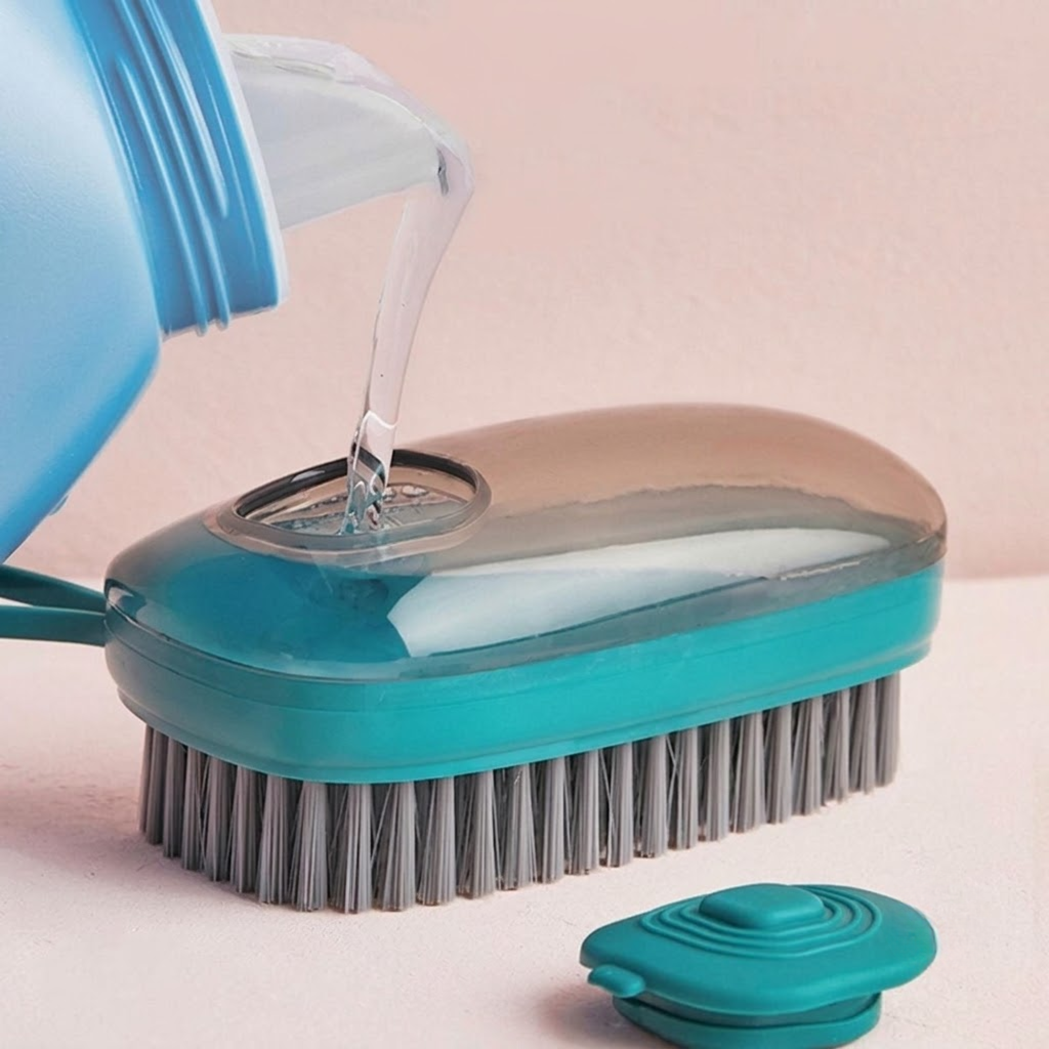 Hydraulic Liquid Brush for Clothes | Hydraulic Cleaning Washing Brush Soap Dispenser Brush