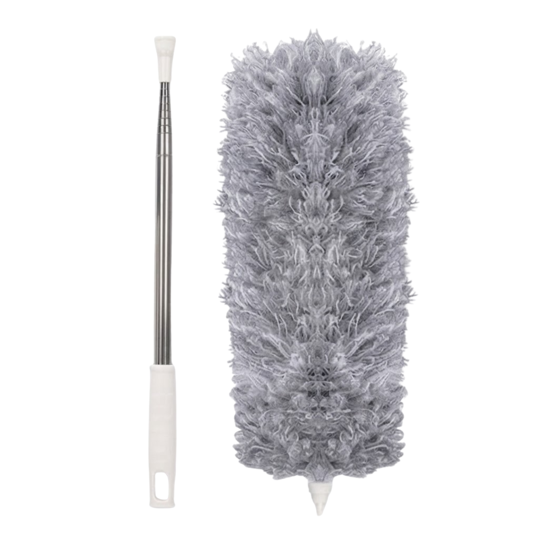 Microfiber Duster with Extension Pole Stainless Steel Bendable Ceiling Fan Cleaning Brush