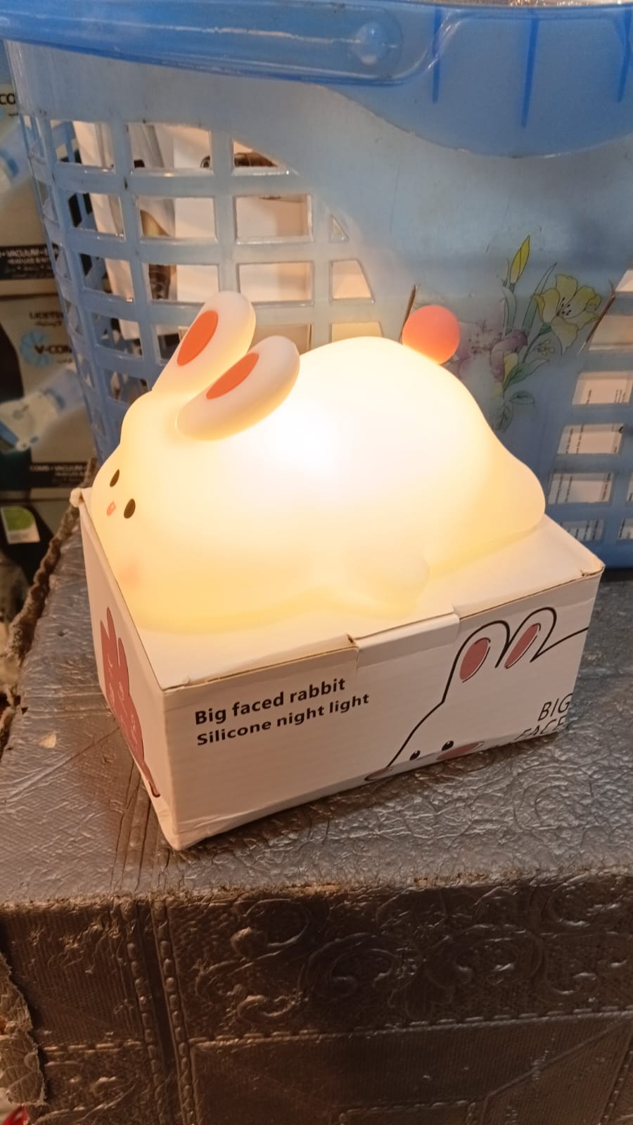 Big-Faced Rabbit Silicone LED Night Light